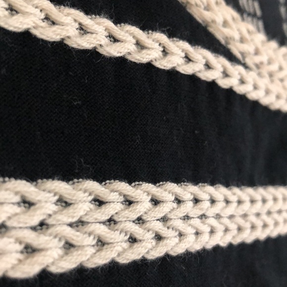 Max Studio Dress Black/Cream Knit Lines - Medium - Picture 3 of 13